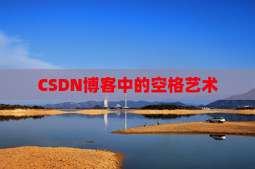 CSDN博客中的空格艺术